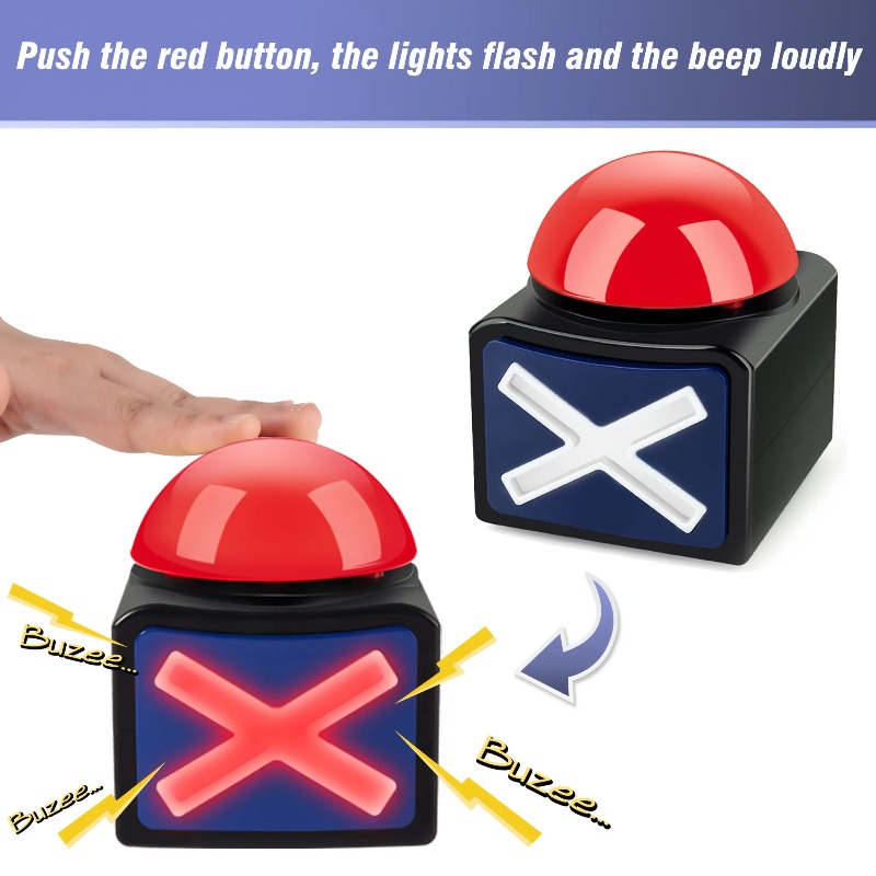 Party Games School - Glitter Cheer Tools Light-Up Sound Buzzer