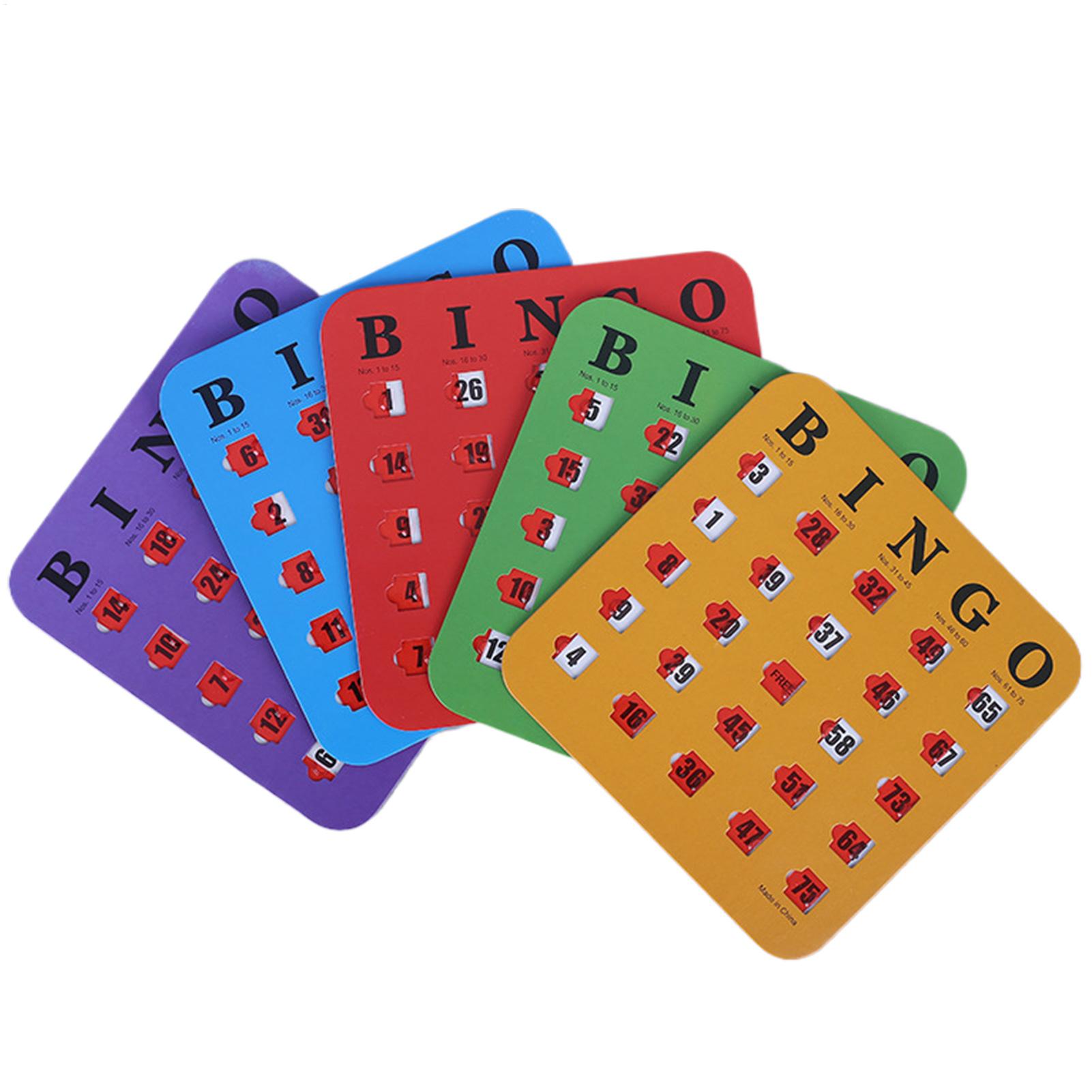 Party Games School - Bingo Cards Reusable Fingertip Logic Thinking