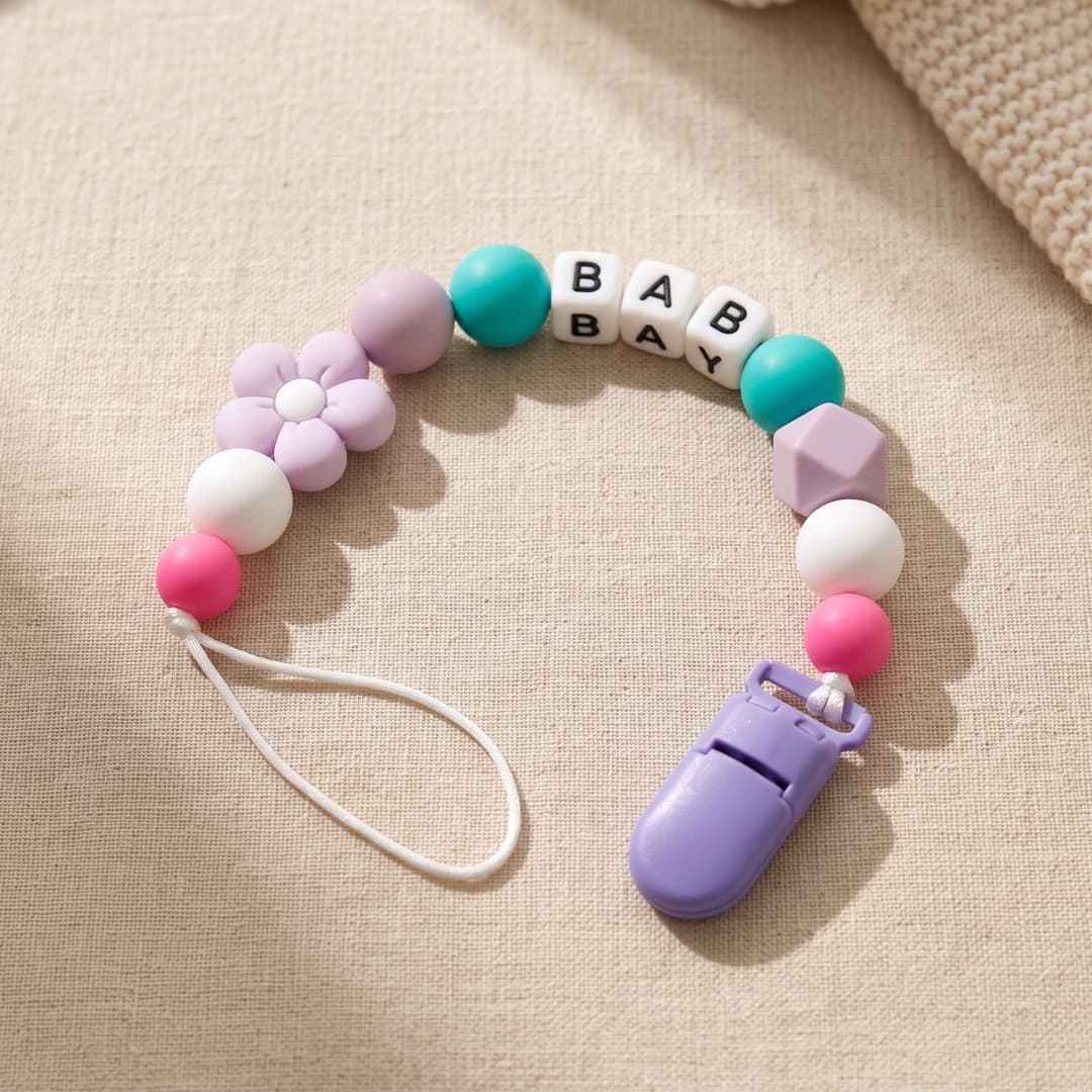 Personalized Pacifier Clip Cus - Party Games Baby Shower review and price