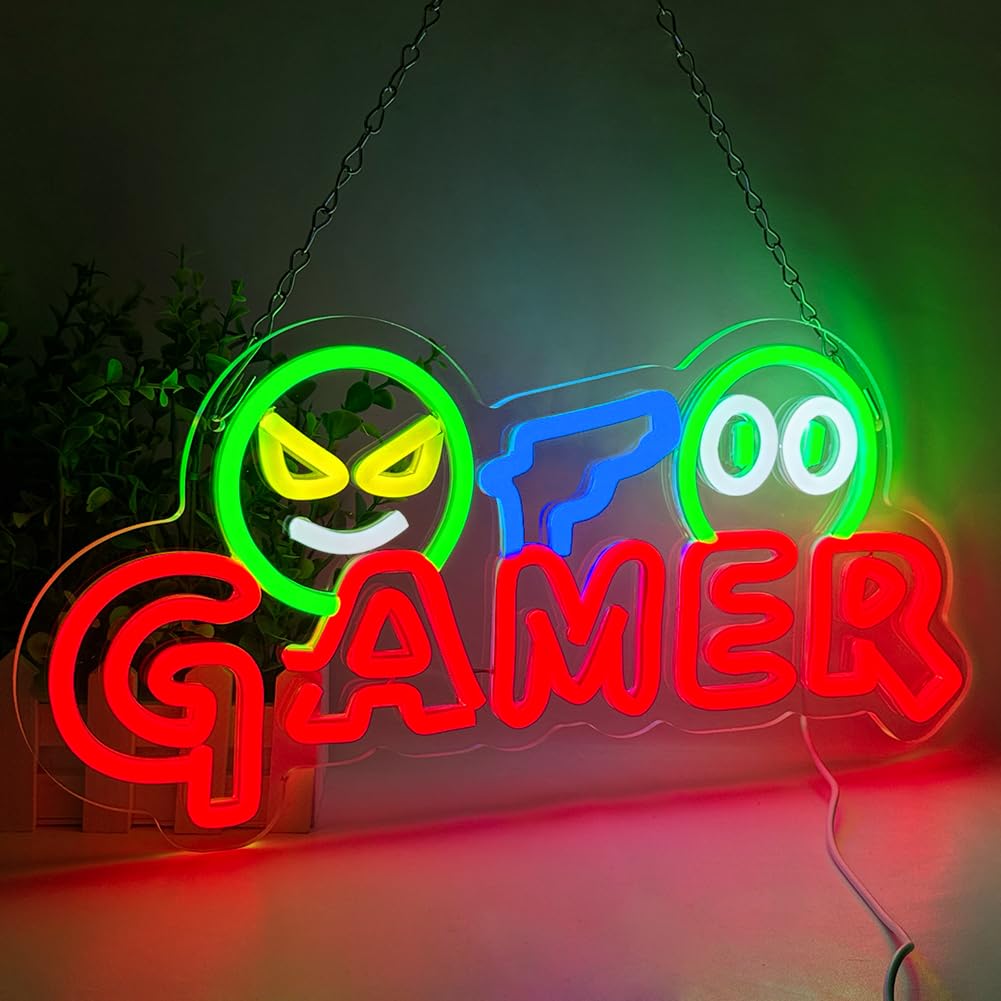Gamer Neon Sign LED Wall Light - Party Games For Christmas review and price