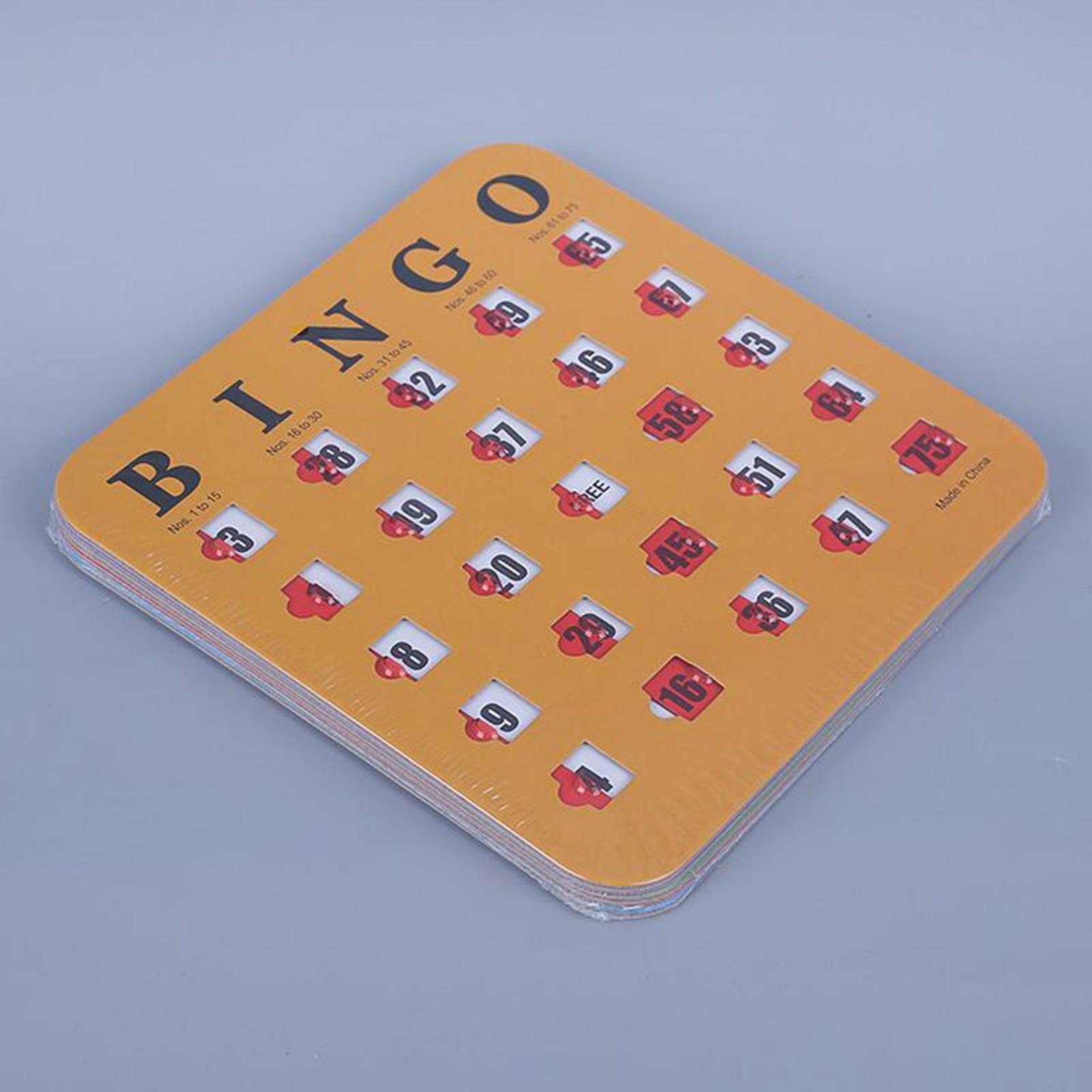 5pcs Sliding Bingo Game Cards  - Party Games School review and price
