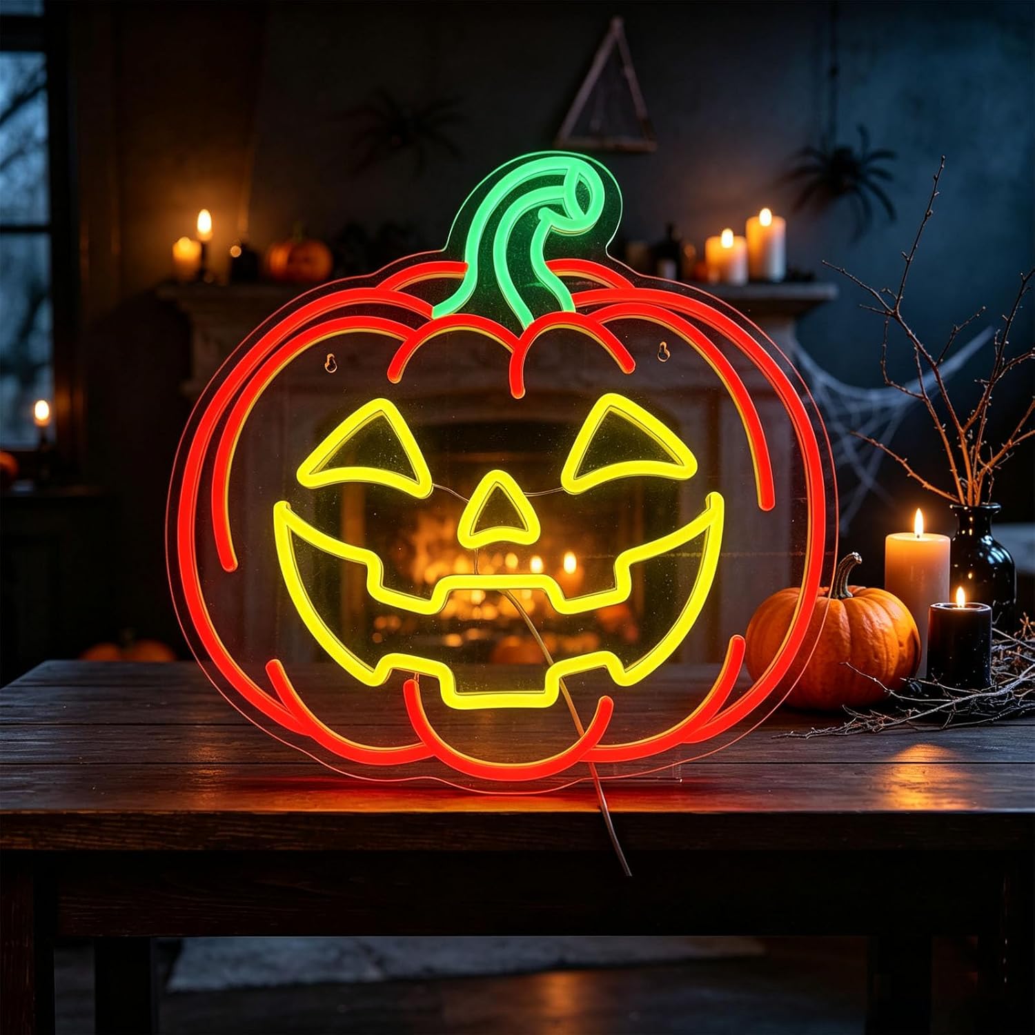 Pumpkin Jack O Lantern Neon Si - Party Games Jack review and price