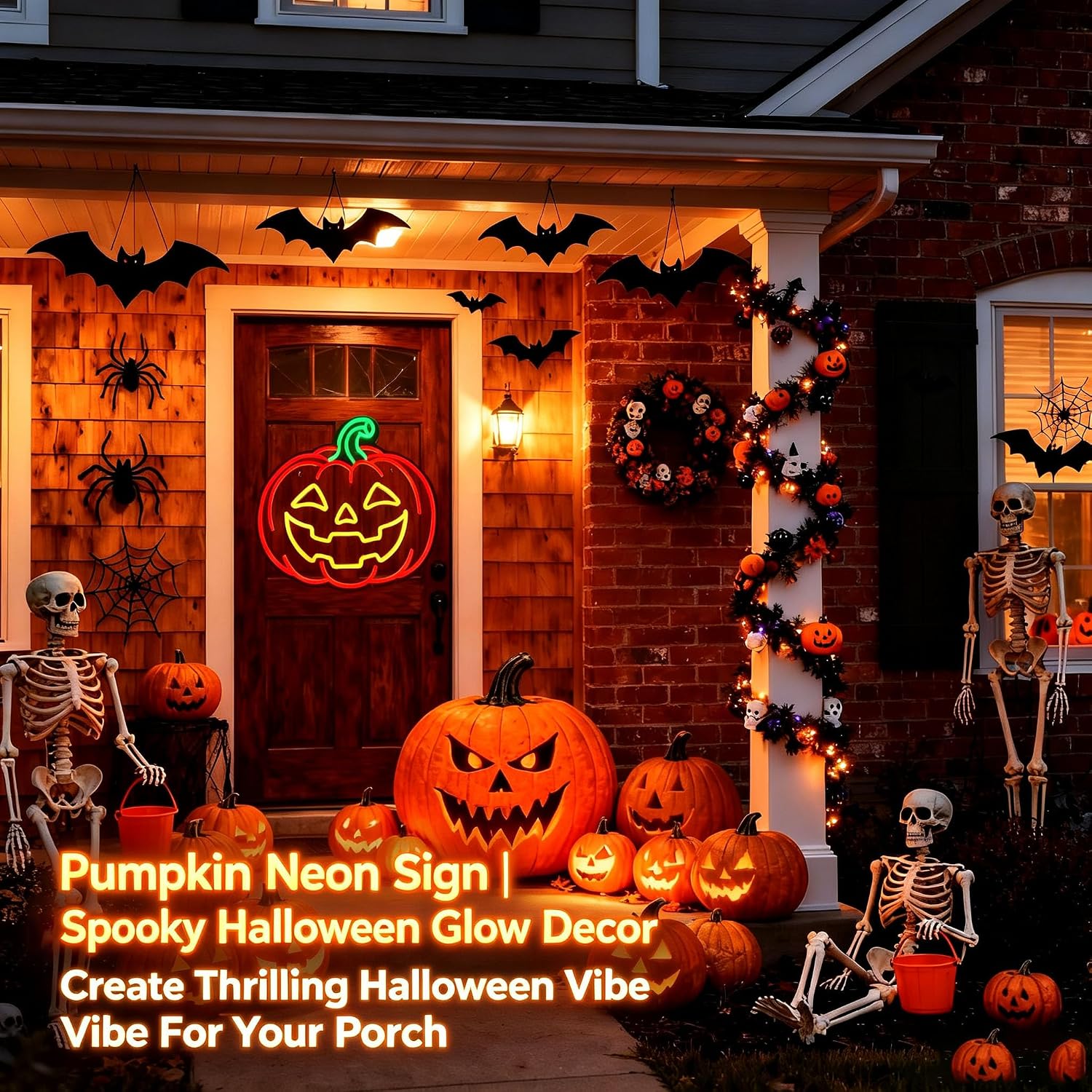 Pumpkin Jack O Lantern Neon Si - Party Games Jack review and price