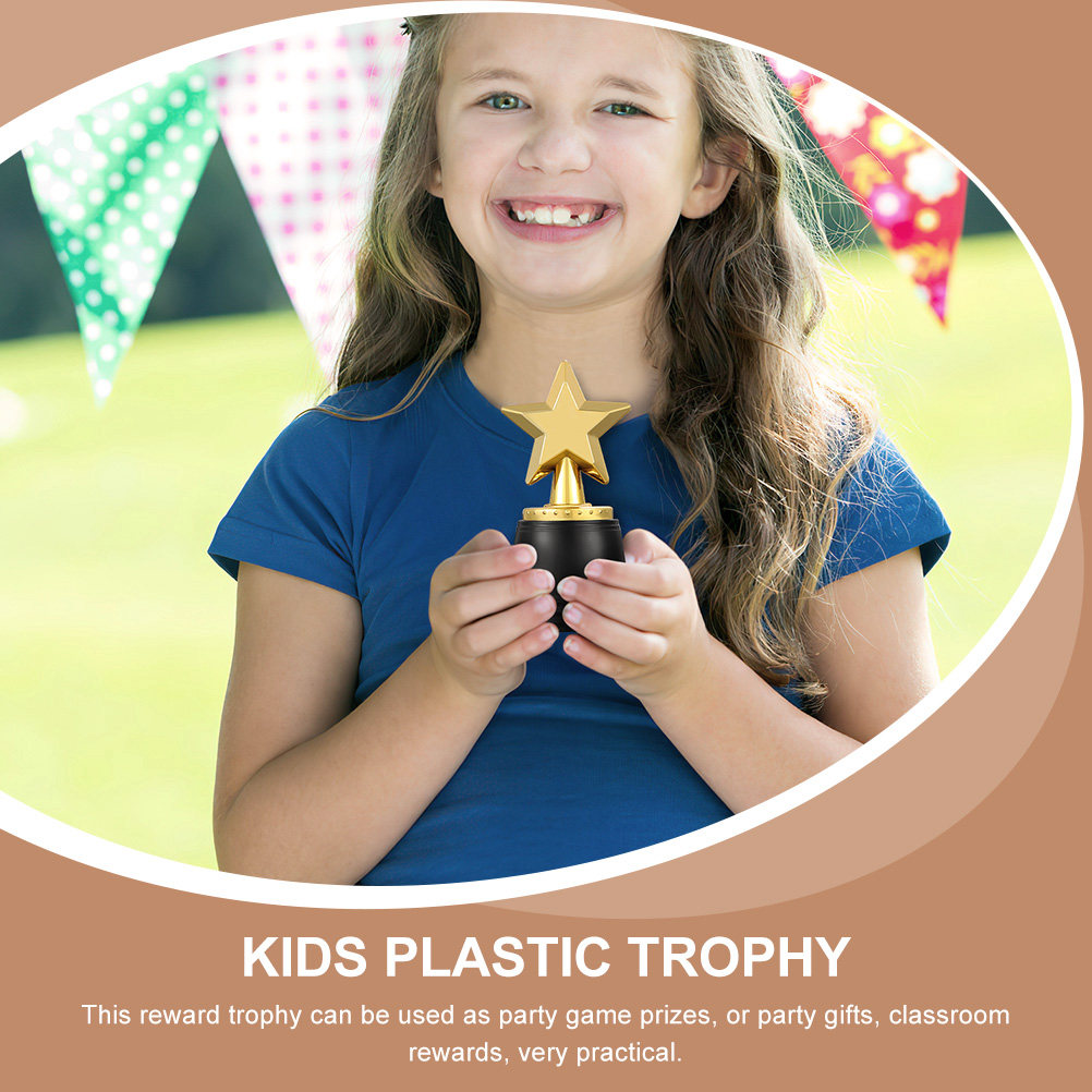 5Pcs Kids Star Trophy Plastic  - Kids Party Games review and price