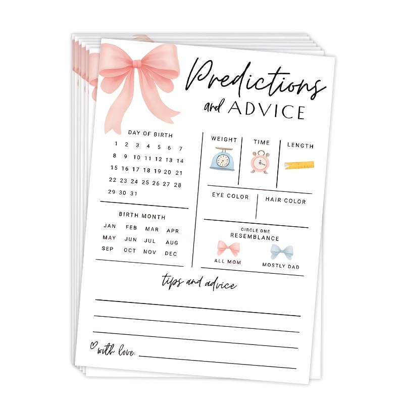 20PCS Baby Prediction and Sugg - Party Games Baby Shower review and price