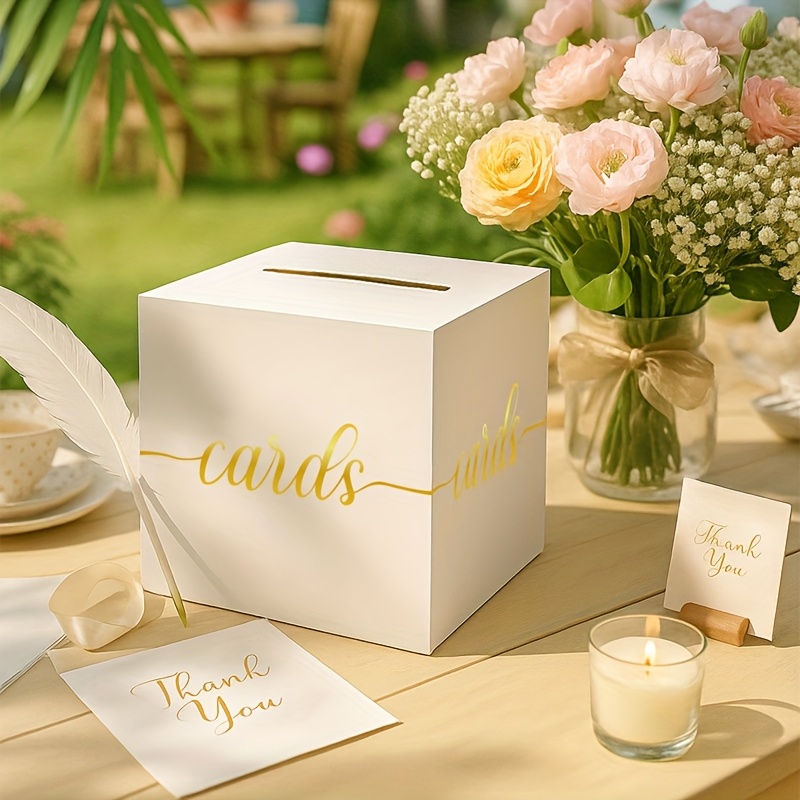 4pcs White Wedding Card with G - Party Games Baby Shower review and price