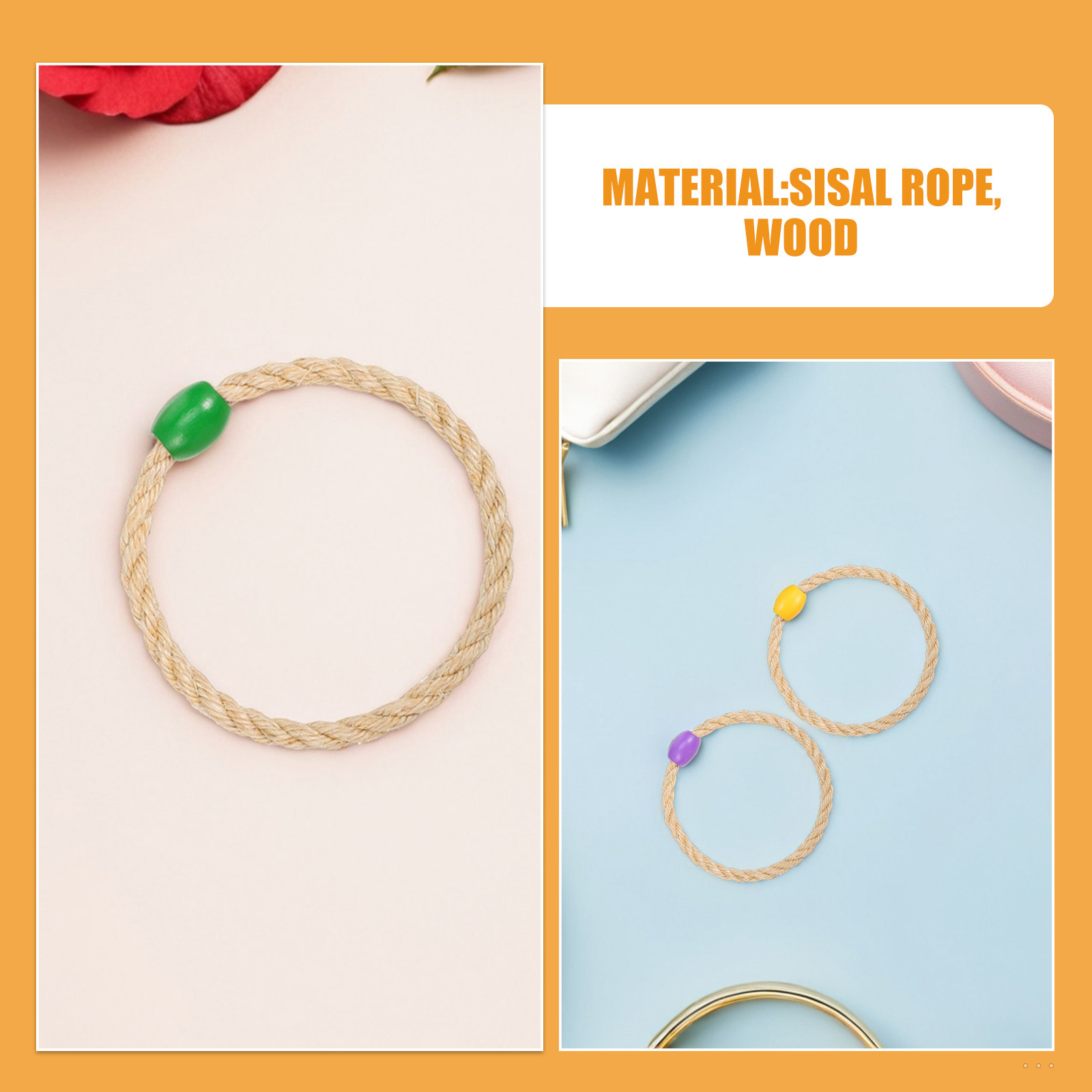 15Pcs Sisal Rope Ring Toss Out - Party Family Games review and price